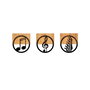 Wallity Just Music - 334 Accesorio Decorativo de Pared Negro y Nogal